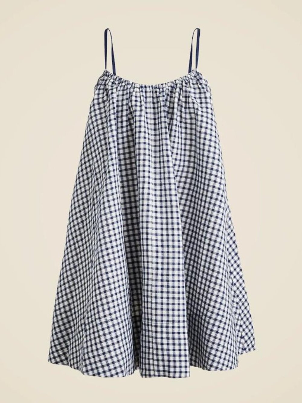 J.CREW Women's Swingy Tie-Back Beach Dress in Linen-Cotton Blend Size S